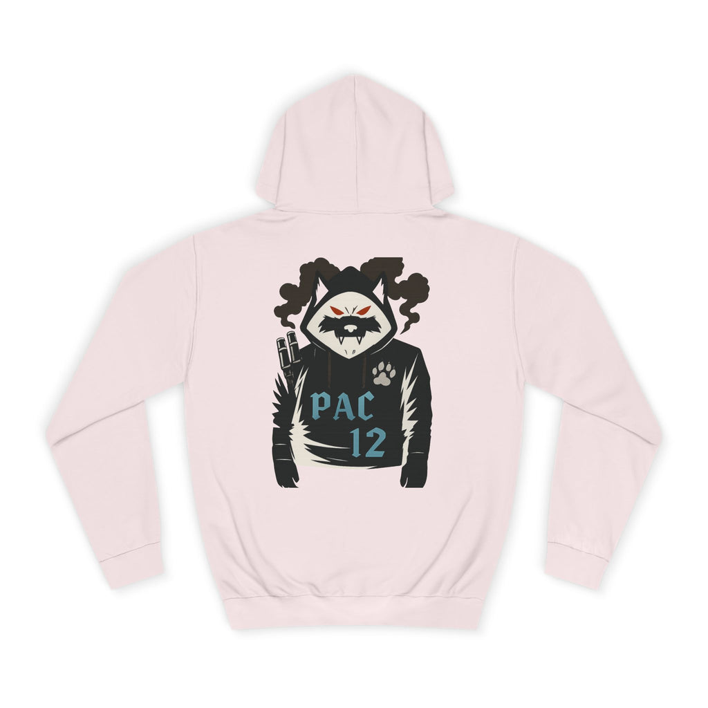 Unisex College Hoodie with Pac 12 Design, Cozy Sweatshirt for College Spirit, Perfect Gift for Students, Campus Wear, Unique Apparel