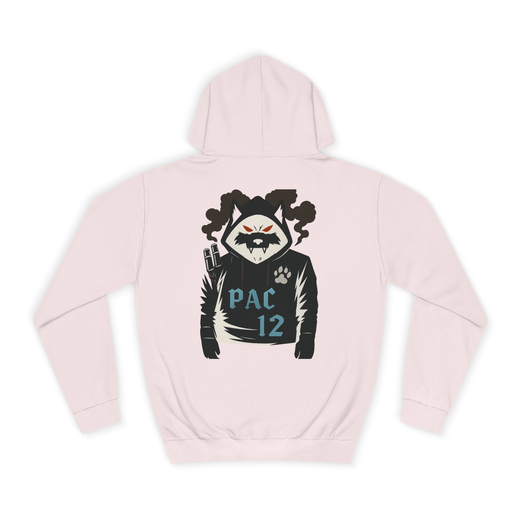 Unisex College Hoodie with Pac 12 Design, Cozy Sweatshirt for College Spirit, Perfect Gift for Students, Campus Wear, Unique Apparel