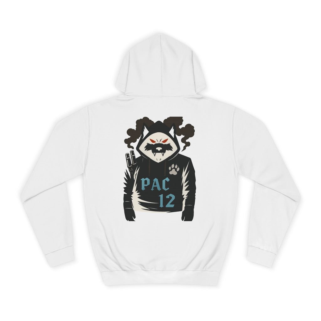 Unisex College Hoodie with Pac 12 Design, Cozy Sweatshirt for College Spirit, Perfect Gift for Students, Campus Wear, Unique Apparel