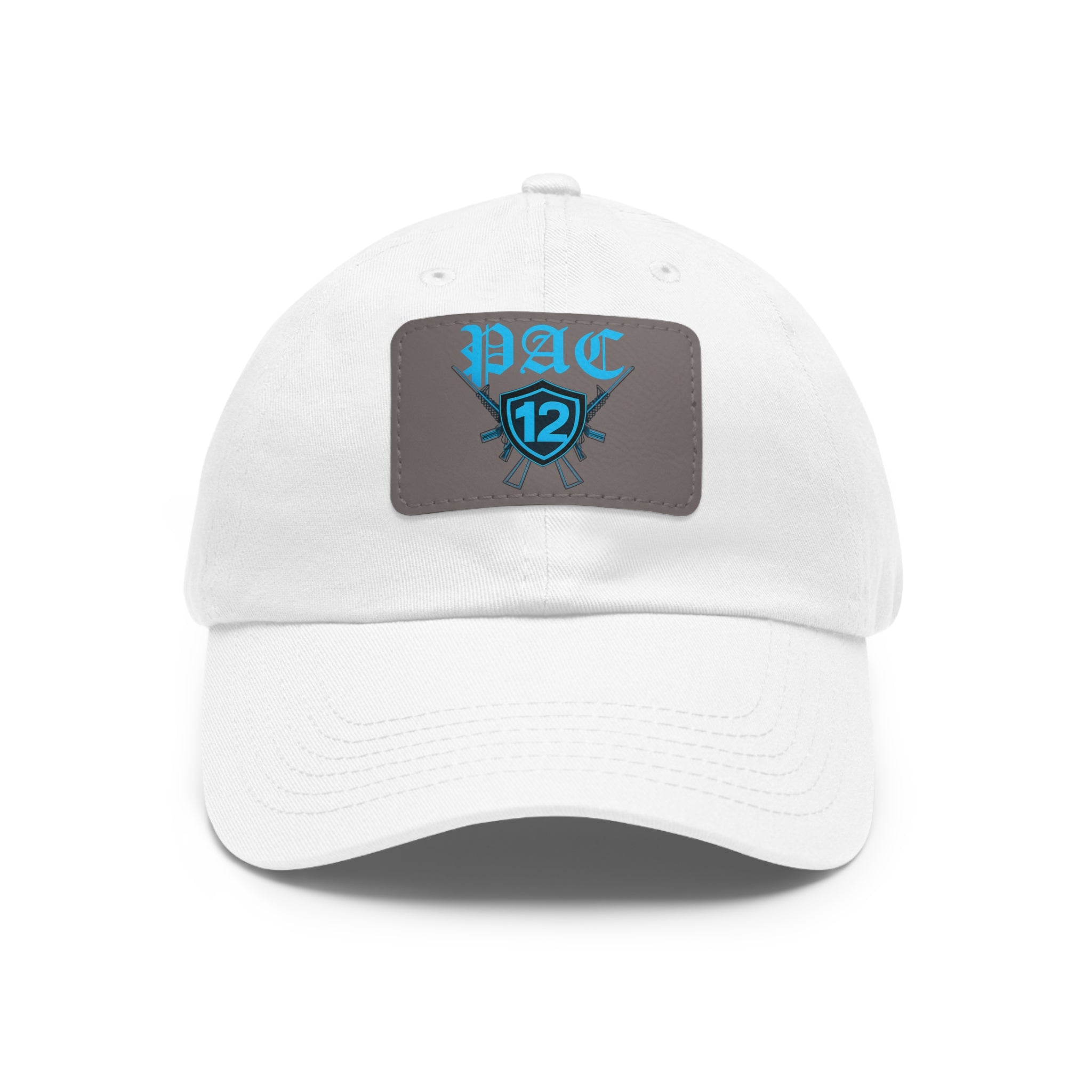 Pac 12 Logo on leather cut out