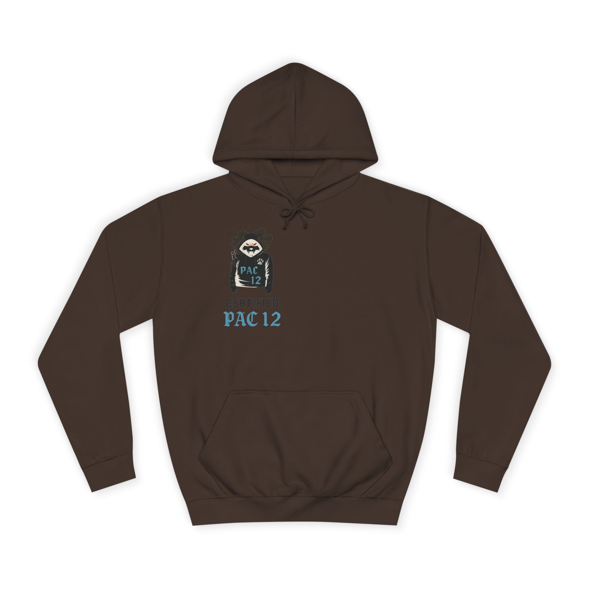 Unisex College Hoodie with Pac 12 Design, Cozy Sweatshirt for College Spirit, Perfect Gift for Students, Campus Wear, Unique Apparel