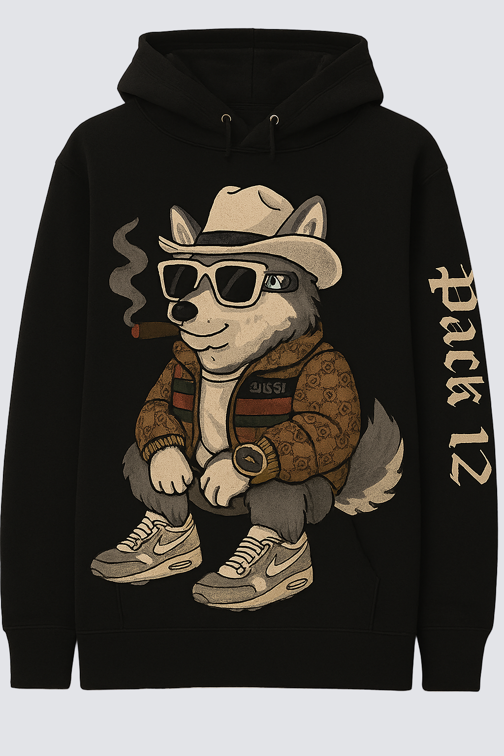 Black Hoody Marrin Silver Click for more Options!