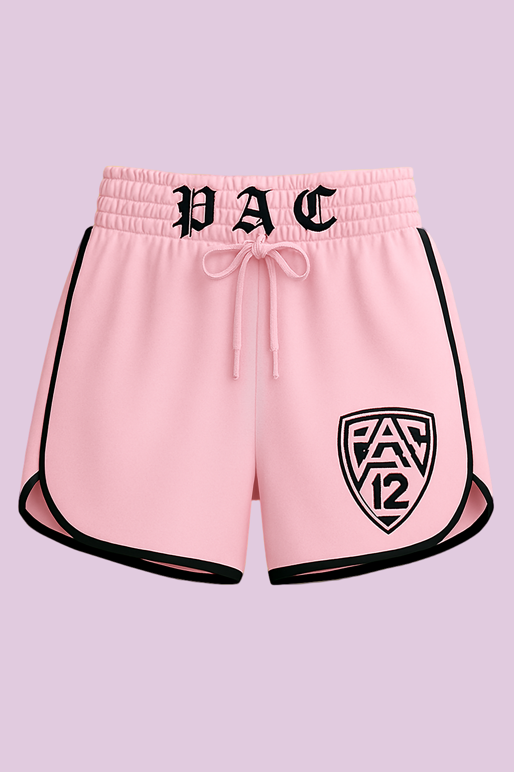 Womens Pac 12 Pink Shorts White Tang Outfit