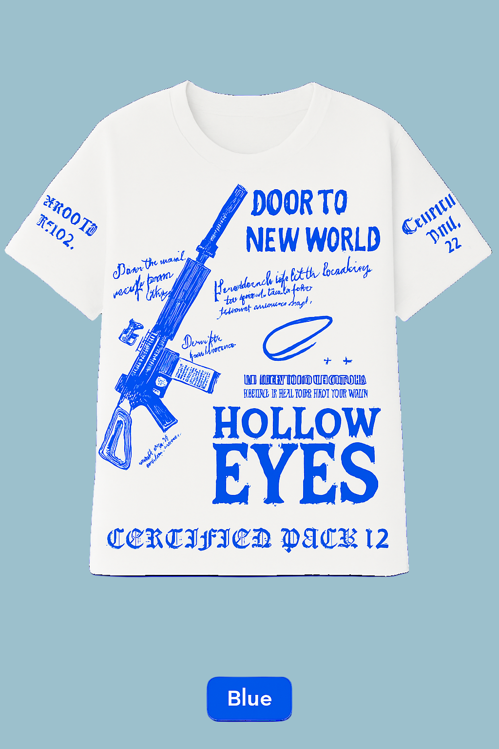 Short Sleeve Hollow Eyes Assault Rifle Click on for more colors!