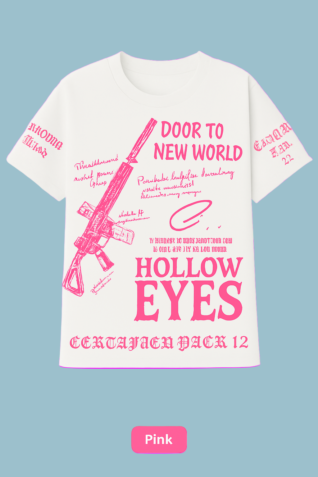 Short Sleeve Hollow Eyes Assault Rifle Click on for more colors!