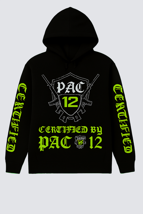 Black Hoody Pac 12 Certified Logo Click for More Colors!