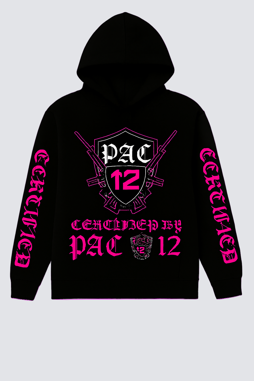 Black Hoody Pac 12 Certified Logo Click for More Colors!