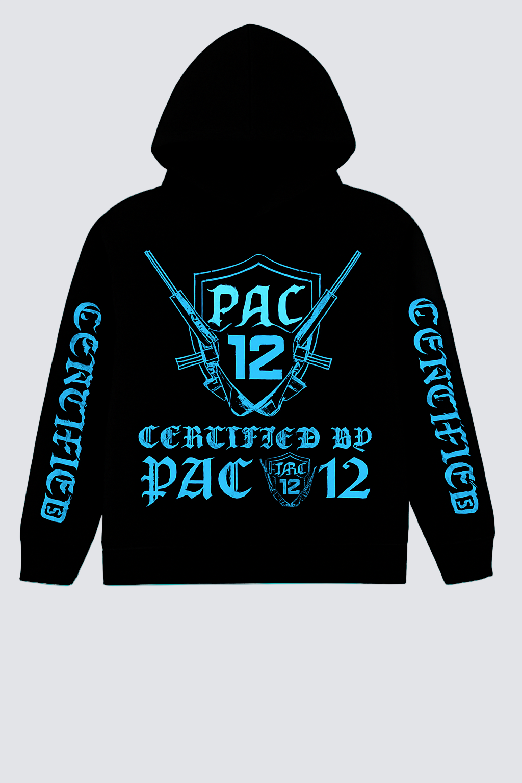 Black Hoody Pac 12 Certified Logo Click for More Colors!