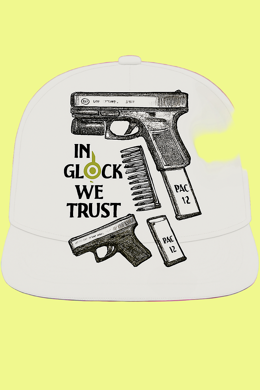 Flat Bill Hat In Glock We Trust