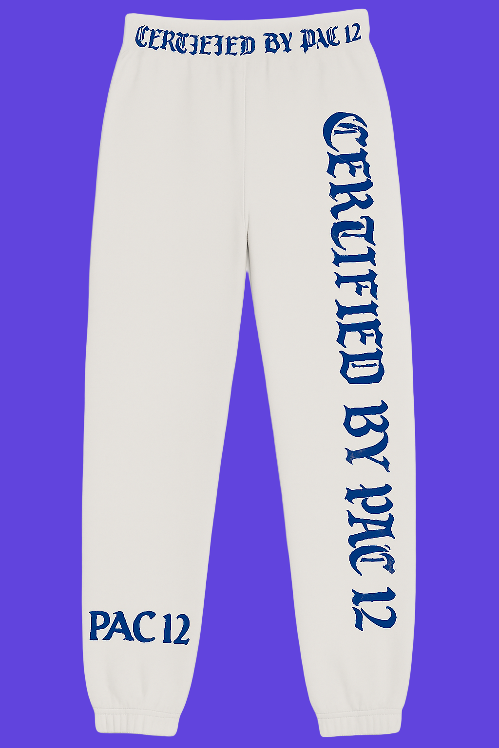 White Sweat Pants Pac 12 Certified Click for more Options!