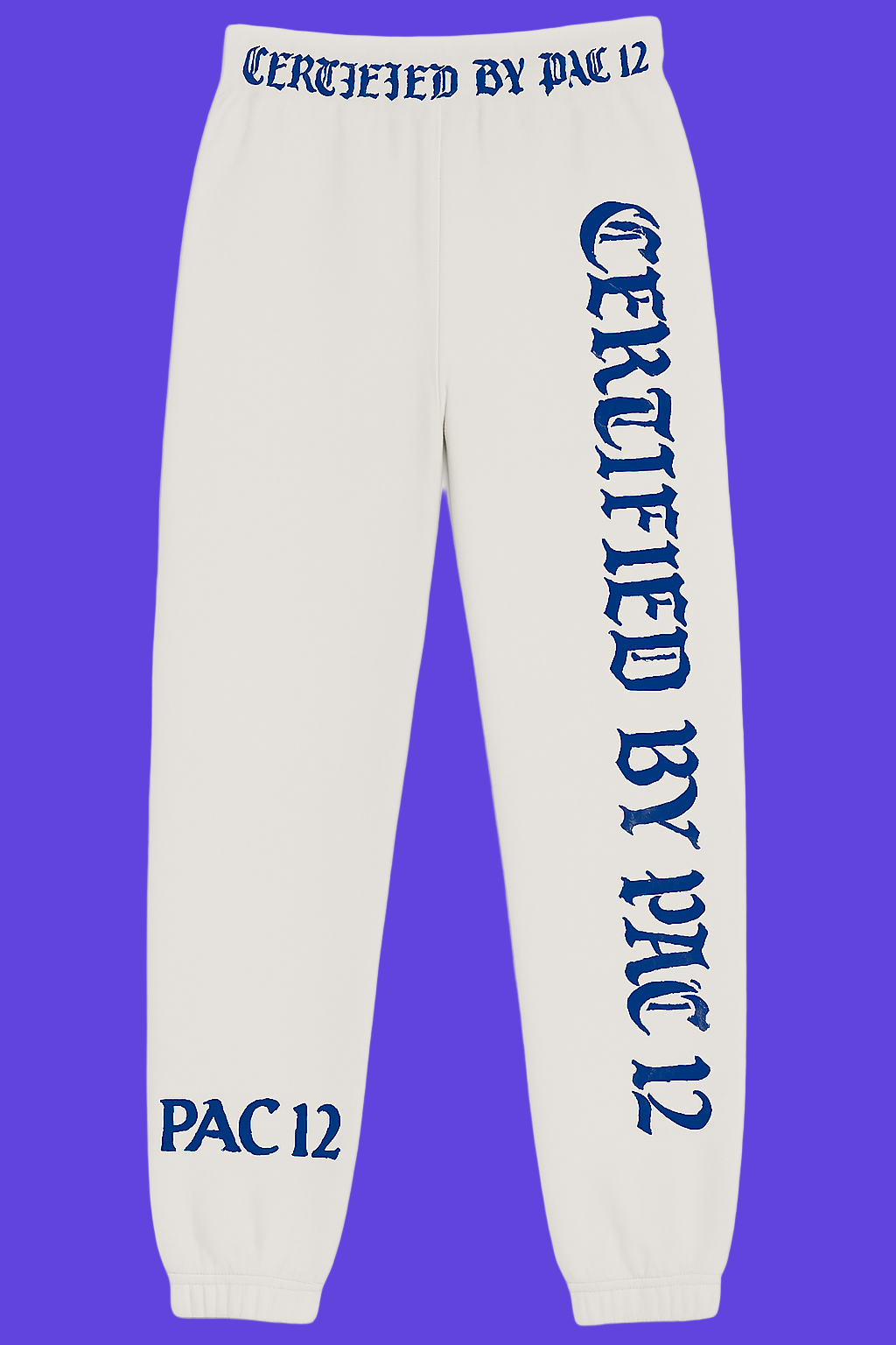 White Sweat Pants Pac 12 Certified Click for more Options!